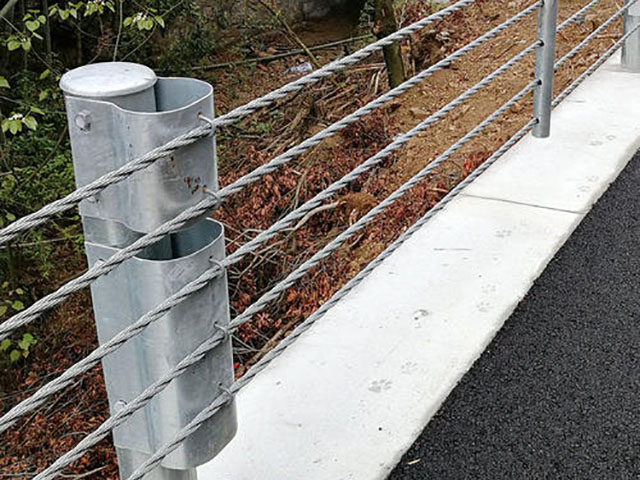 三门峡河道景观绳索护栏设计安装